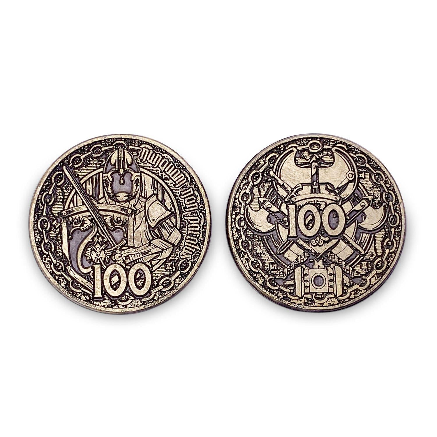 Adventure Coins - Fighter Metal Coins Set of 10-Norse Foundry-Norse Foundry-RPG Coins-Metal Coins-DND Coins-TTRPG Coins-dnd accessories-d&d coins