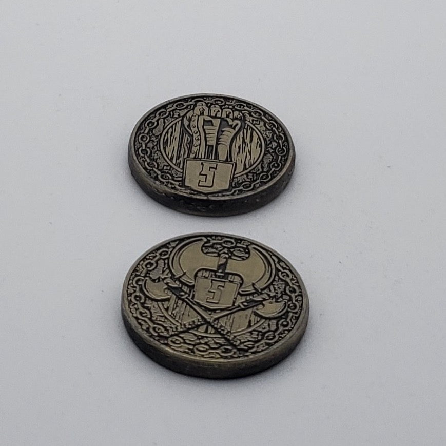 Adventure Coins - Fighter Metal Coins Set of 10-Norse Foundry-Norse Foundry-RPG Coins-Metal Coins-DND Coins-TTRPG Coins-dnd accessories-d&d coins
