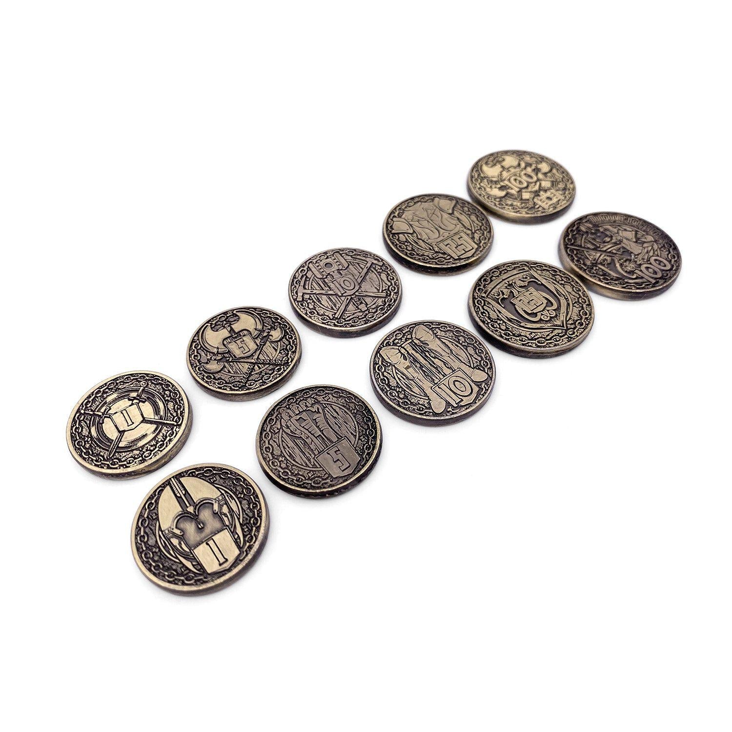 Adventure Coins - Fighter Metal Coins Set of 10-Norse Foundry-Norse Foundry-RPG Coins-Metal Coins-DND Coins-TTRPG Coins-dnd accessories-d&d coins