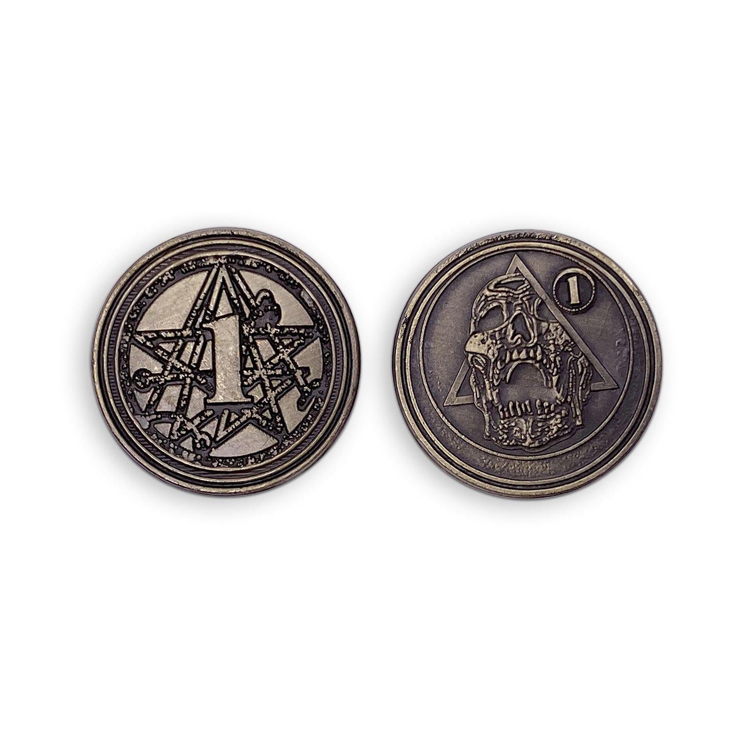 Adventure Coins - Necromancy Metal Coins Variety Pack Set of 10-Norse Foundry-Norse Foundry-RPG Coins-Metal Coins-DND Coins-TTRPG Coins-dnd accessories-d&d coins