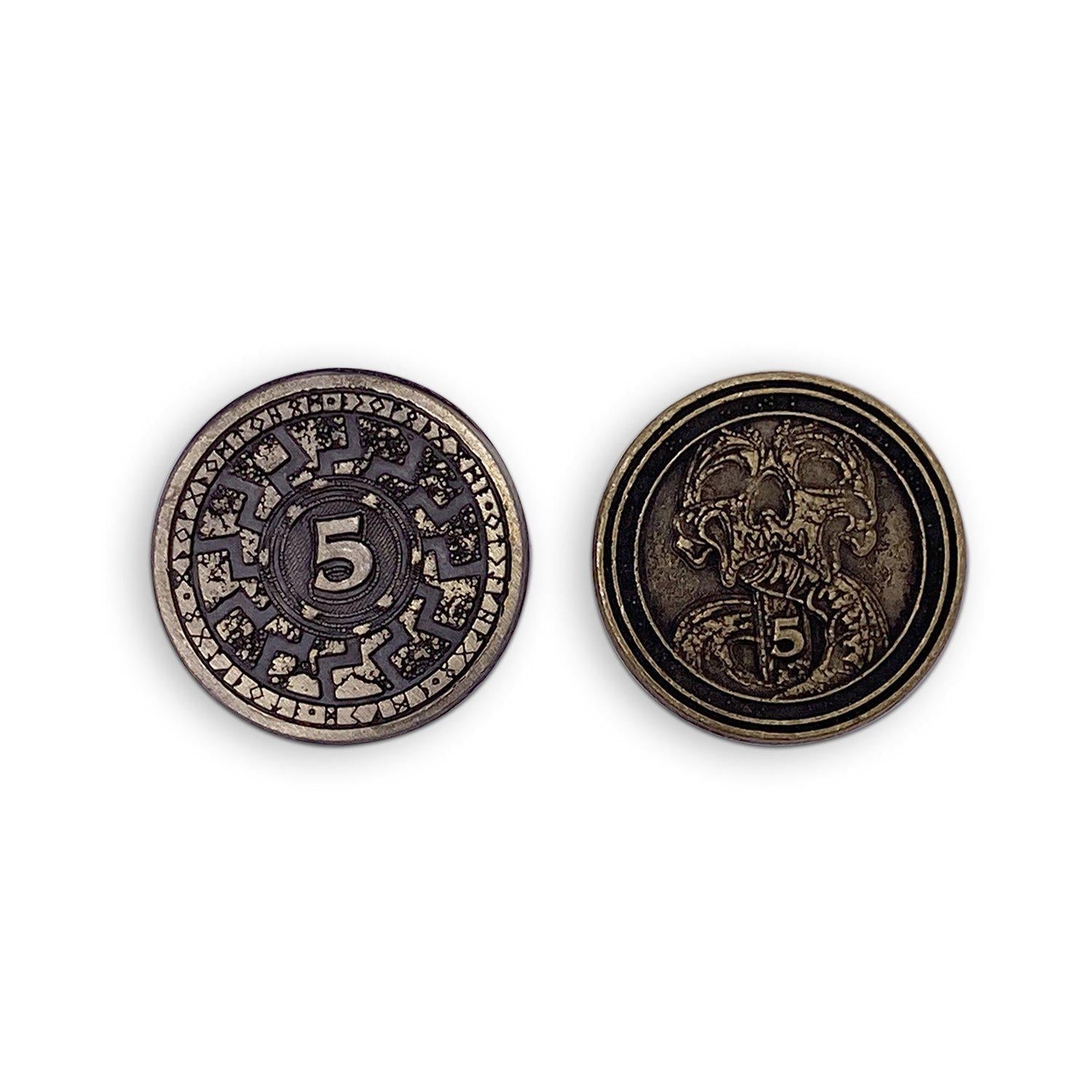 Adventure Coins - Necromancy Metal Coins Variety Pack Set of 10-Norse Foundry-Norse Foundry-RPG Coins-Metal Coins-DND Coins-TTRPG Coins-dnd accessories-d&d coins