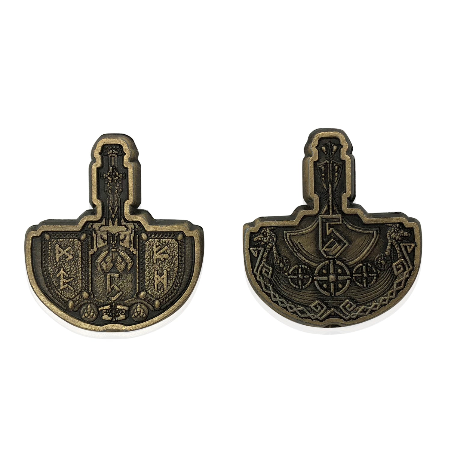 Adventure Coins - Norse Metal Coins Set of 10-Coins-Norse Foundry-RPG Coins-Metal Coins-D&D Coins-TTRPG Coins-d&d accessories-dnd coins