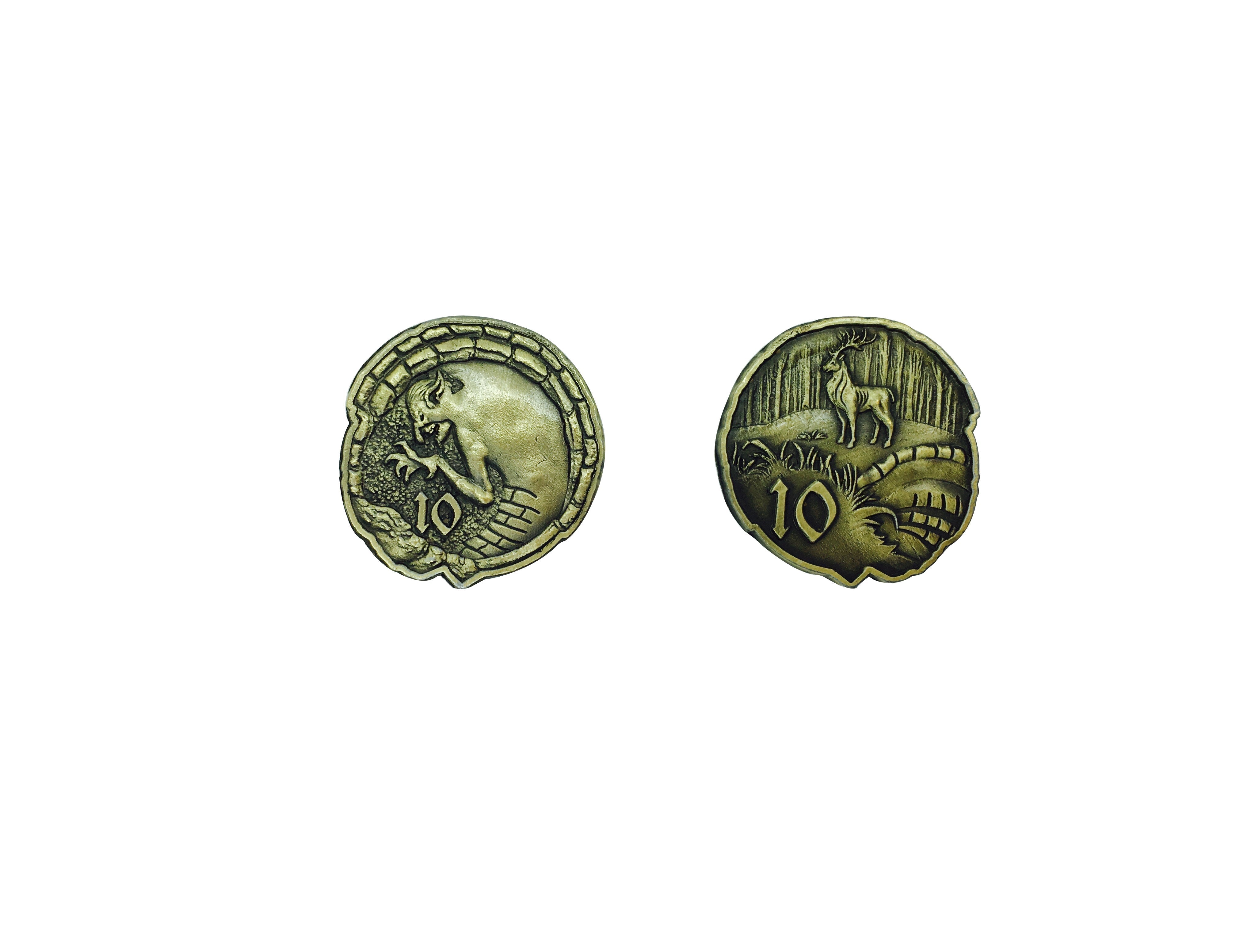 Adventure Coins – Orc and Goblins Metal Coins Set of 10-Norse Foundry-Norse Foundry-RPG Coins-Metal Coins-DND Coins-TTRPG Coins-dnd accessories-d&d coins