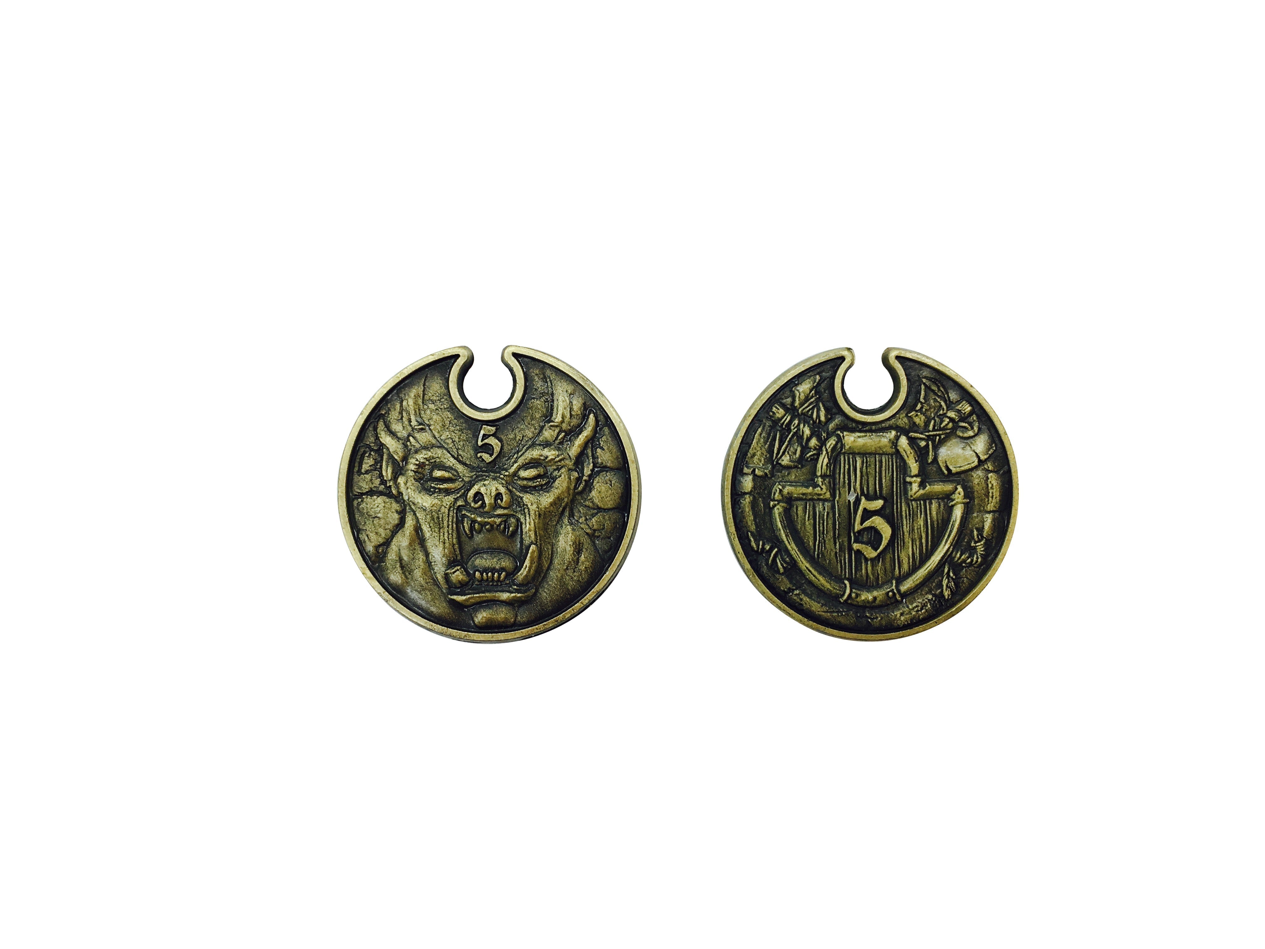 Adventure Coins – Orc and Goblins Metal Coins Set of 10-Norse Foundry-Norse Foundry-RPG Coins-Metal Coins-DND Coins-TTRPG Coins-dnd accessories-d&d coins