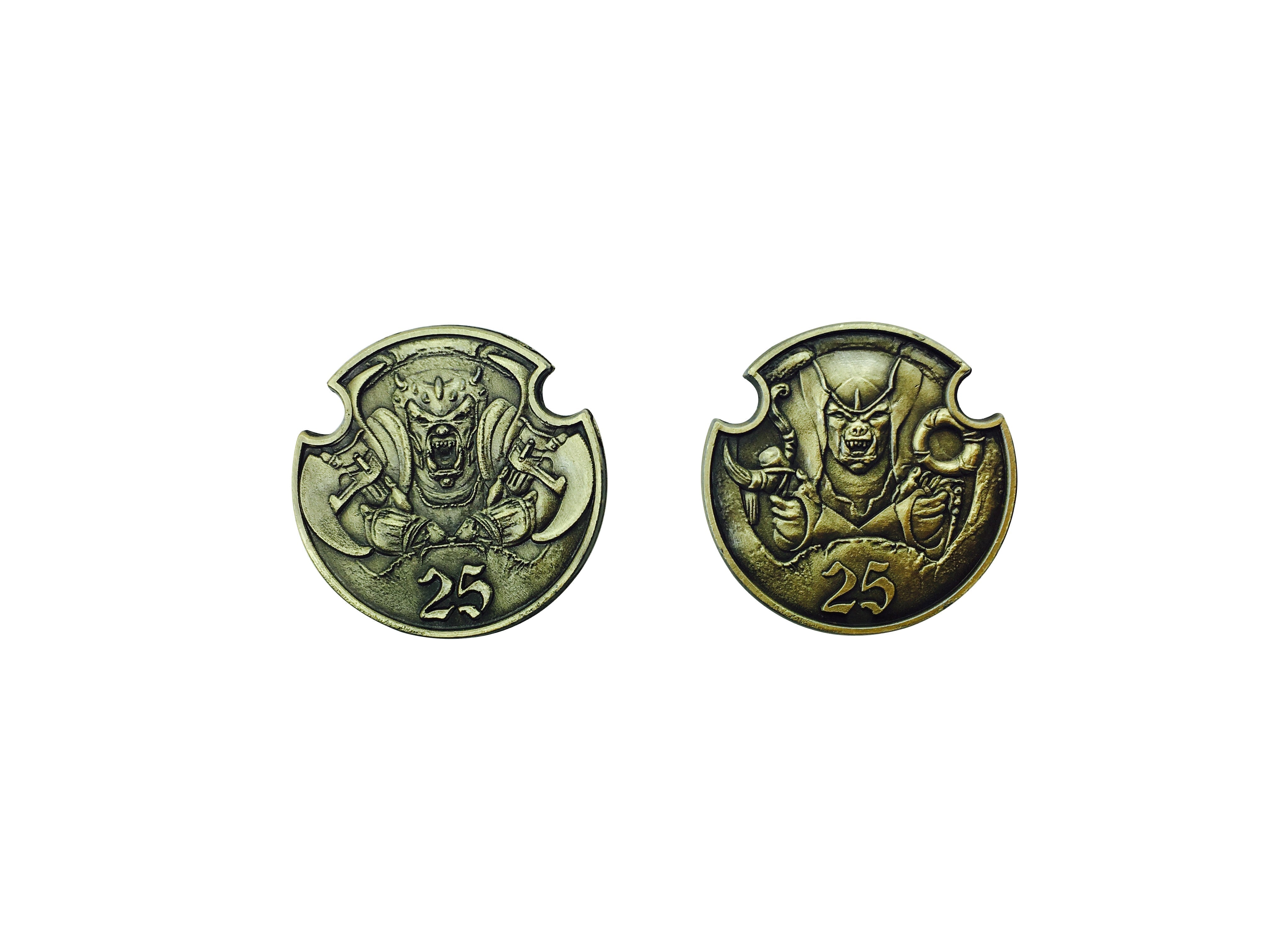 Adventure Coins – Orc and Goblins Metal Coins Set of 10-Norse Foundry-Norse Foundry-RPG Coins-Metal Coins-DND Coins-TTRPG Coins-dnd accessories-d&d coins