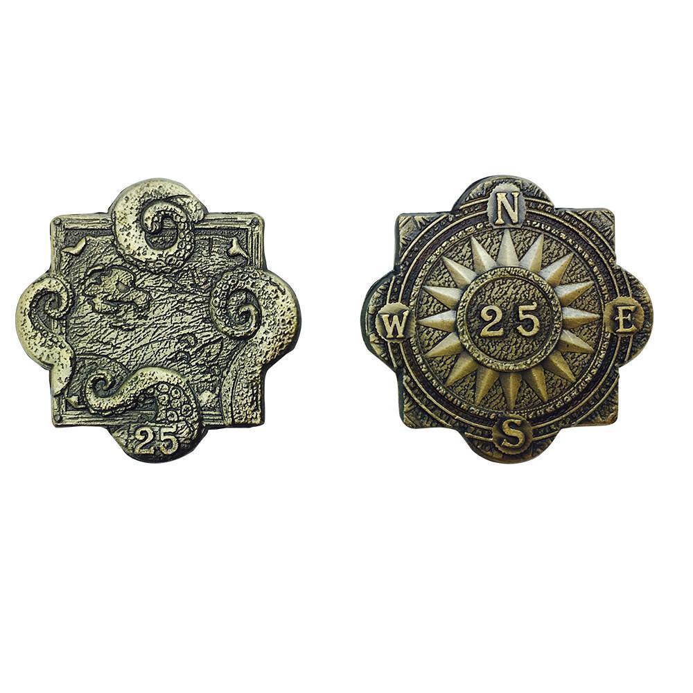 Adventure Coins – Pirates Metal Coins Set of 10-Coins-Norse Foundry-RPG Coins-Metal Coins-D&D Coins-TTRPG Coins-d&d accessories-dnd coins