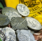Adventure Coins – Pirates Metal Coins Set of 10-Norse Foundry-Norse Foundry-RPG Coins-Metal Coins-DND Coins-TTRPG Coins-dnd accessories-d&d coins