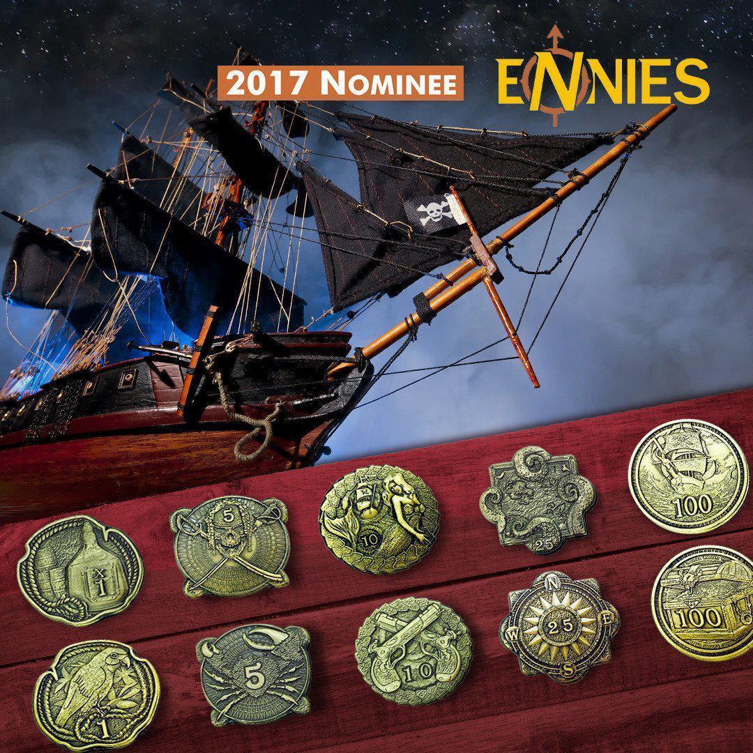 Adventure Coins – Pirates Metal Coins Set of 10-Norse Foundry-Norse Foundry-RPG Coins-Metal Coins-DND Coins-TTRPG Coins-dnd accessories-d&d coins