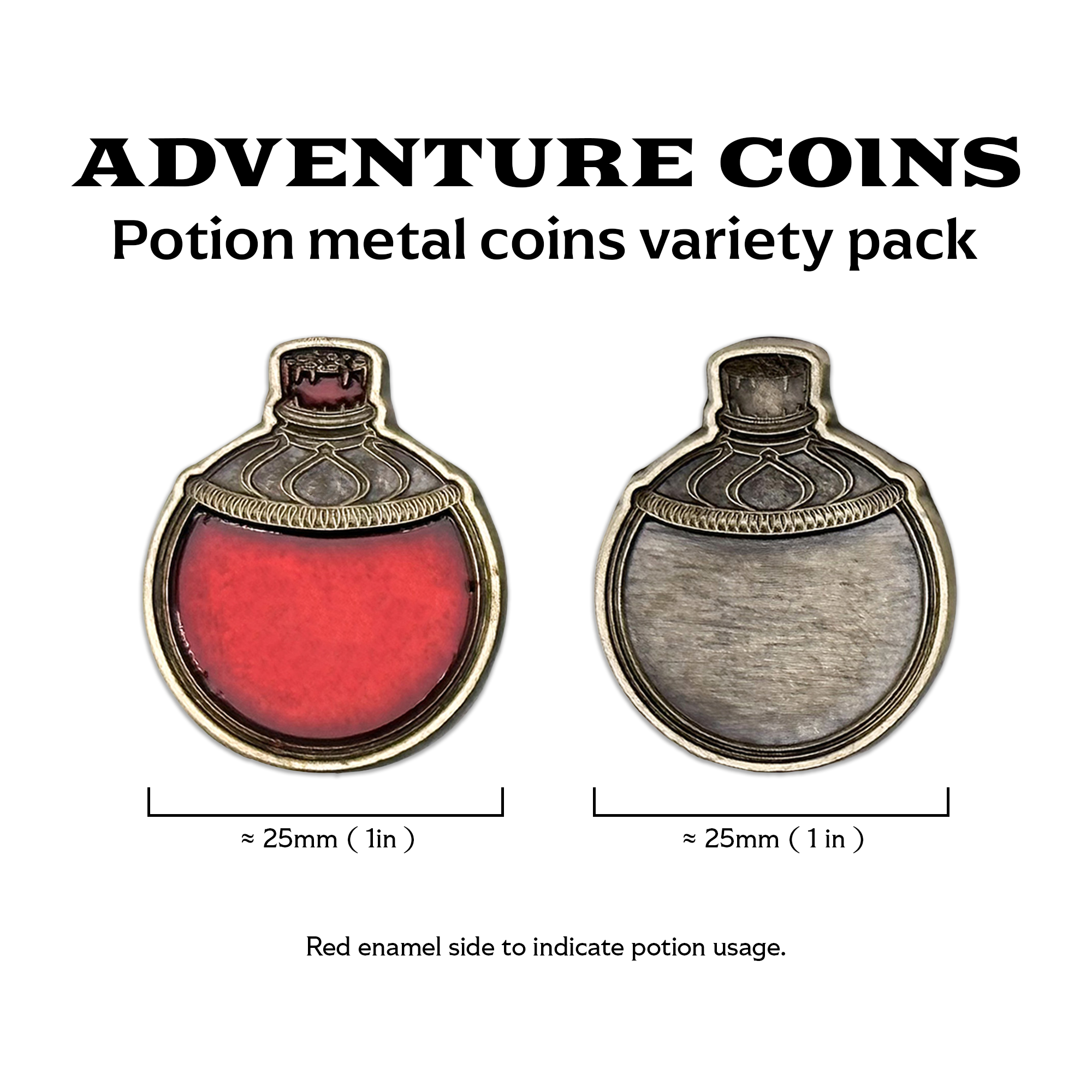 Adventure Coins - Potion Metal Coins Variety Pack-Coins-Norse Foundry-RPG Coins-Metal Coins-D&D Coins-TTRPG Coins-d&d accessories-dnd coins