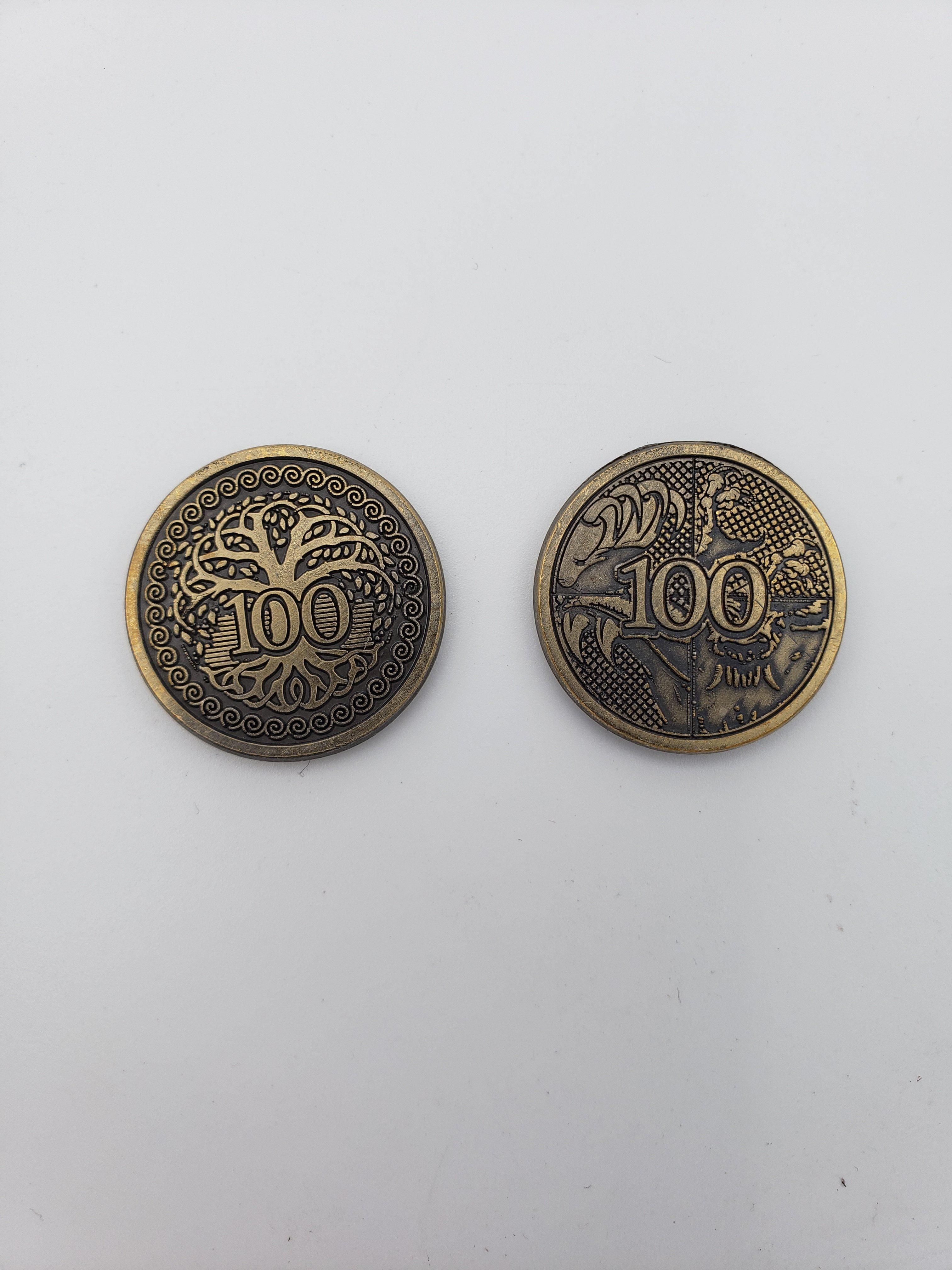 Adventure Coins - Predator or Prey Coins Set of 10-Norse Foundry-Norse Foundry-RPG Coins-Metal Coins-DND Coins-TTRPG Coins-dnd accessories-d&d coins