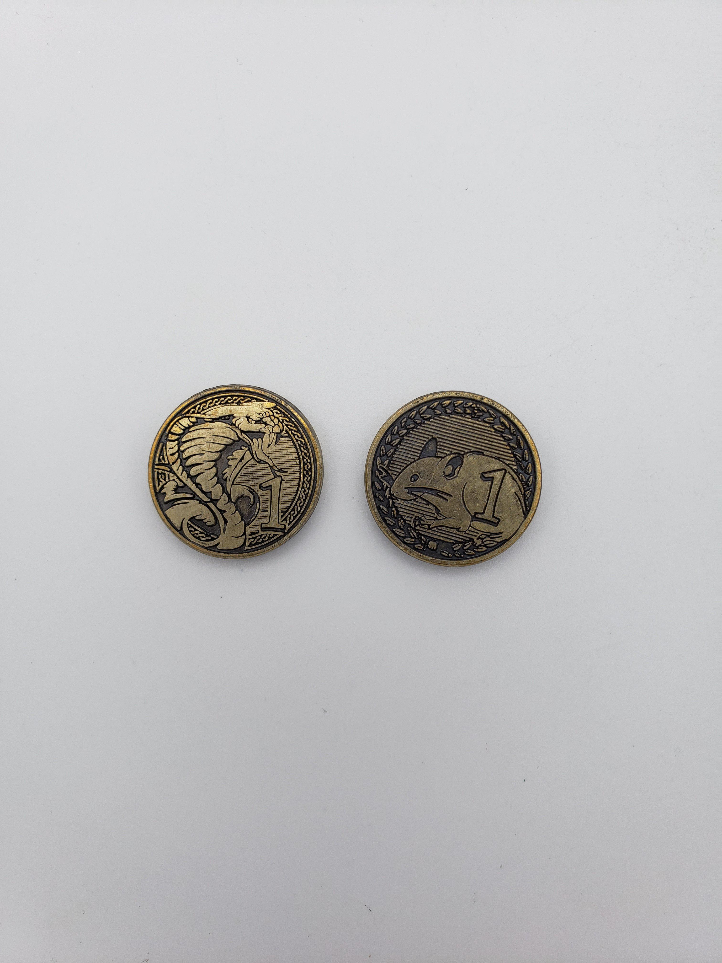 Adventure Coins - Predator or Prey Coins Set of 10-Norse Foundry-Norse Foundry-RPG Coins-Metal Coins-DND Coins-TTRPG Coins-dnd accessories-d&d coins