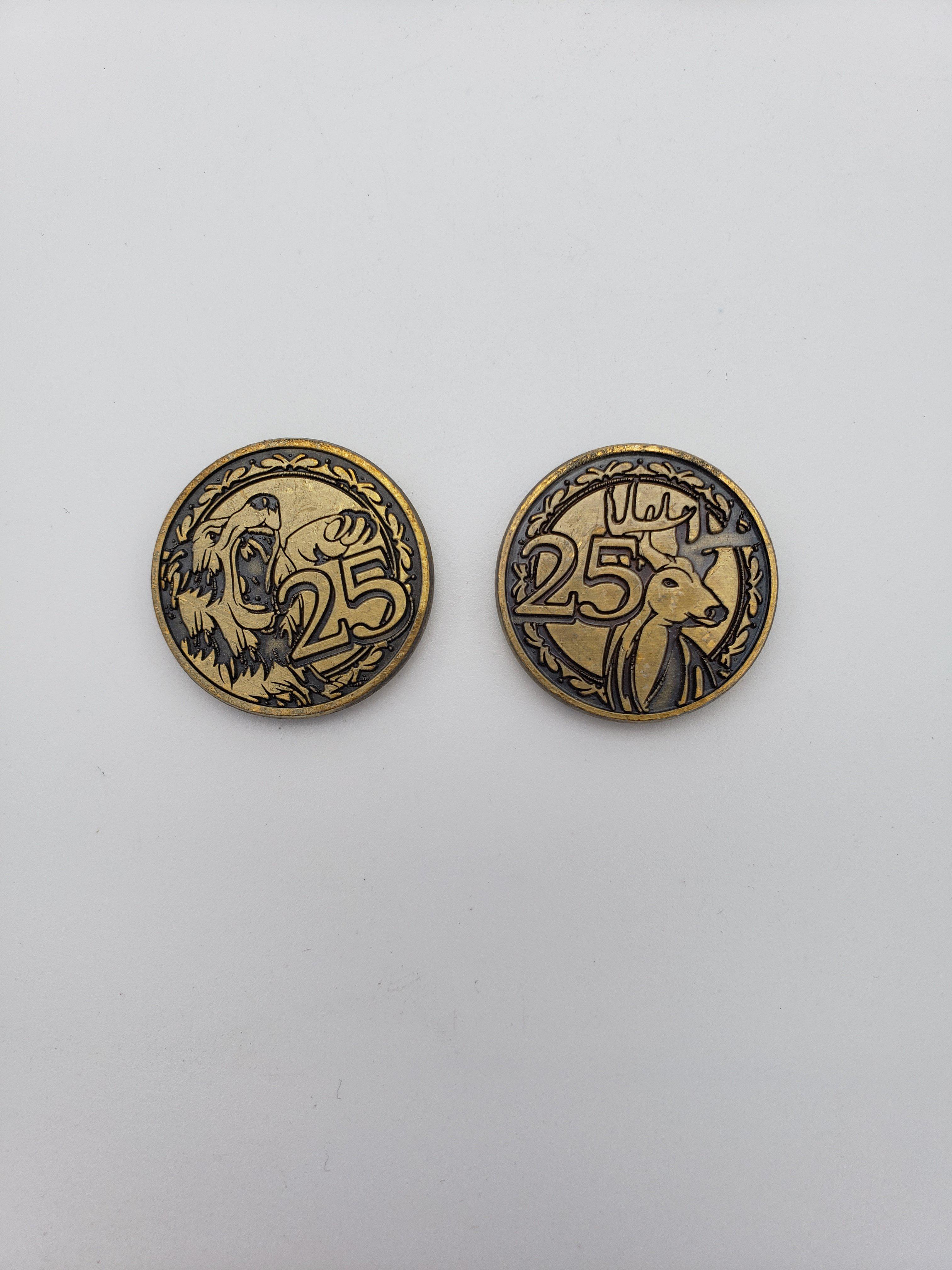 Adventure Coins - Predator or Prey Coins Set of 10-Norse Foundry-Norse Foundry-RPG Coins-Metal Coins-DND Coins-TTRPG Coins-dnd accessories-d&d coins
