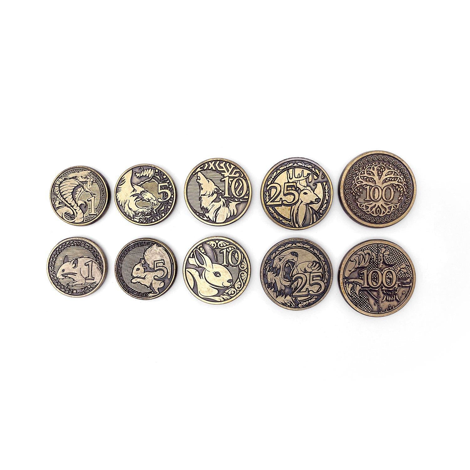 Adventure Coins - Predator or Prey Coins Set of 10-Norse Foundry-Norse Foundry-RPG Coins-Metal Coins-DND Coins-TTRPG Coins-dnd accessories-d&d coins