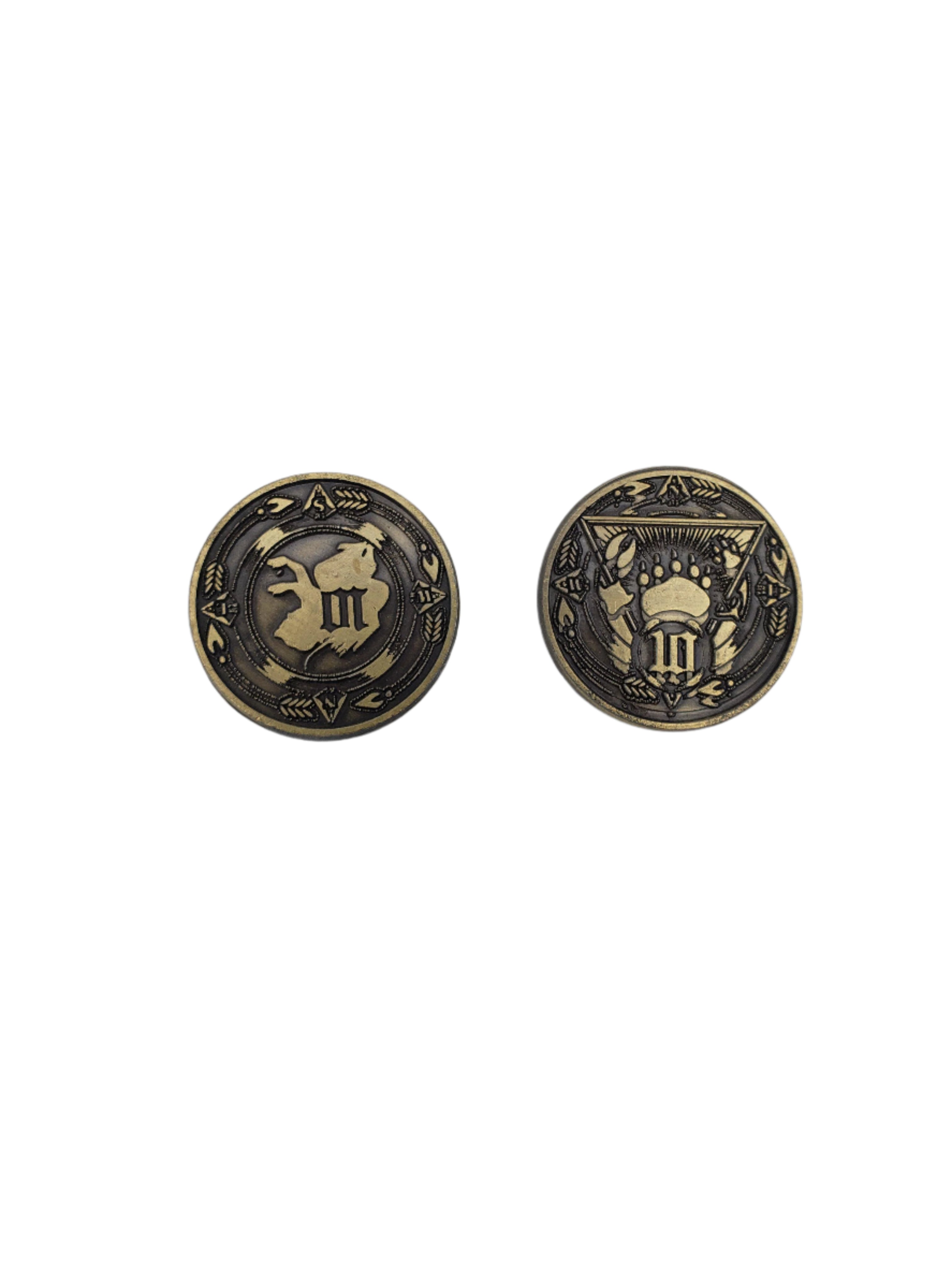 Adventure Coins - Ranger Metal Coins Set of 10-Norse Foundry-Norse Foundry-RPG Coins-Metal Coins-DND Coins-TTRPG Coins-dnd accessories-d&d coins