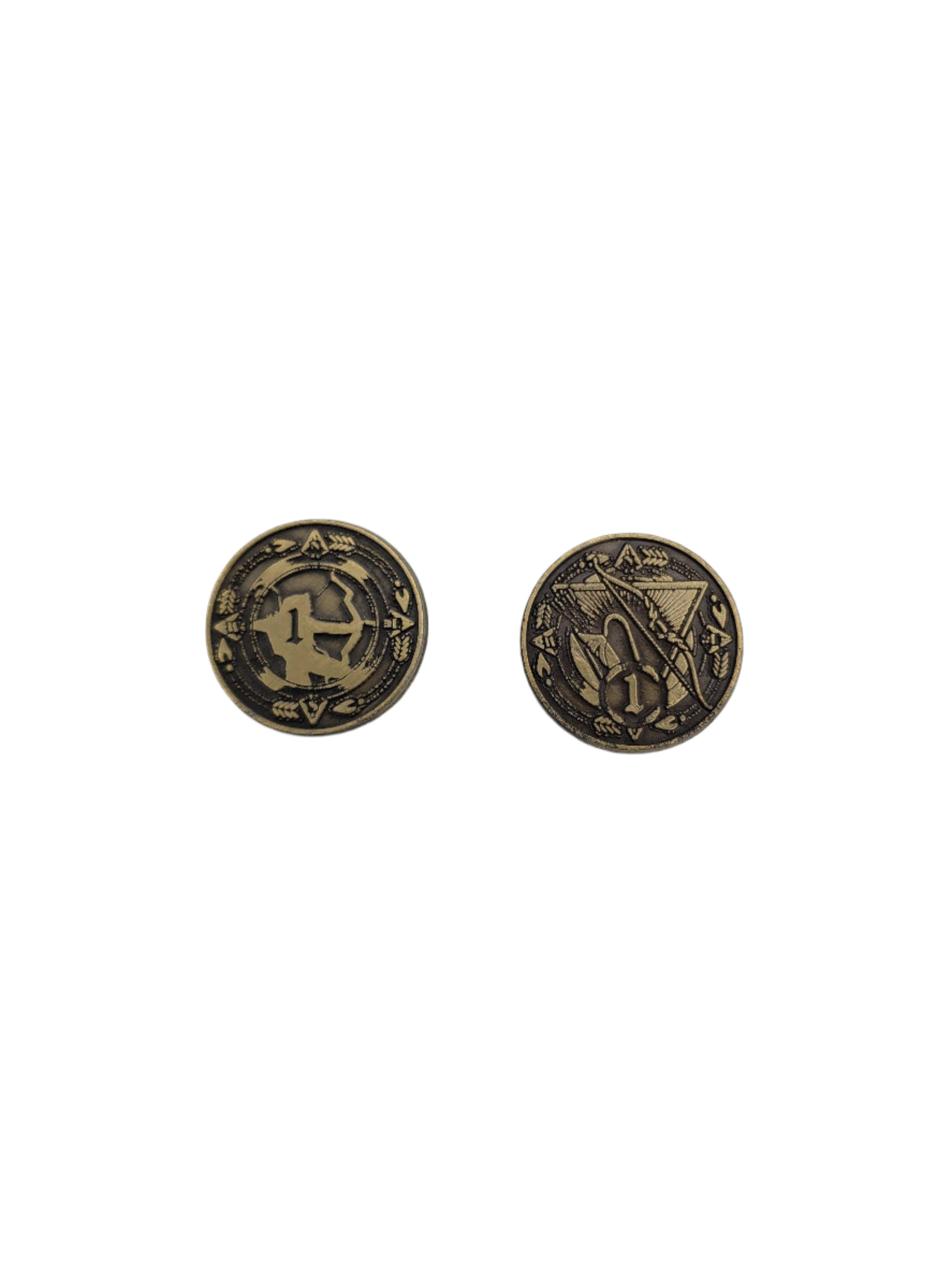 Adventure Coins - Ranger Metal Coins Set of 10-Norse Foundry-Norse Foundry-RPG Coins-Metal Coins-DND Coins-TTRPG Coins-dnd accessories-d&d coins