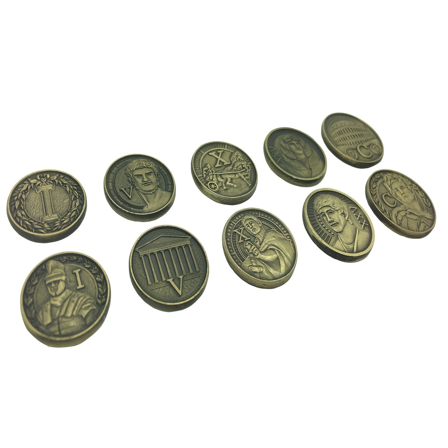 Adventure Coins - Romans Metal Coins Variety Pack Set of 10-Norse Foundry-Norse Foundry-RPG Coins-Metal Coins-DND Coins-TTRPG Coins-dnd accessories-d&d coins