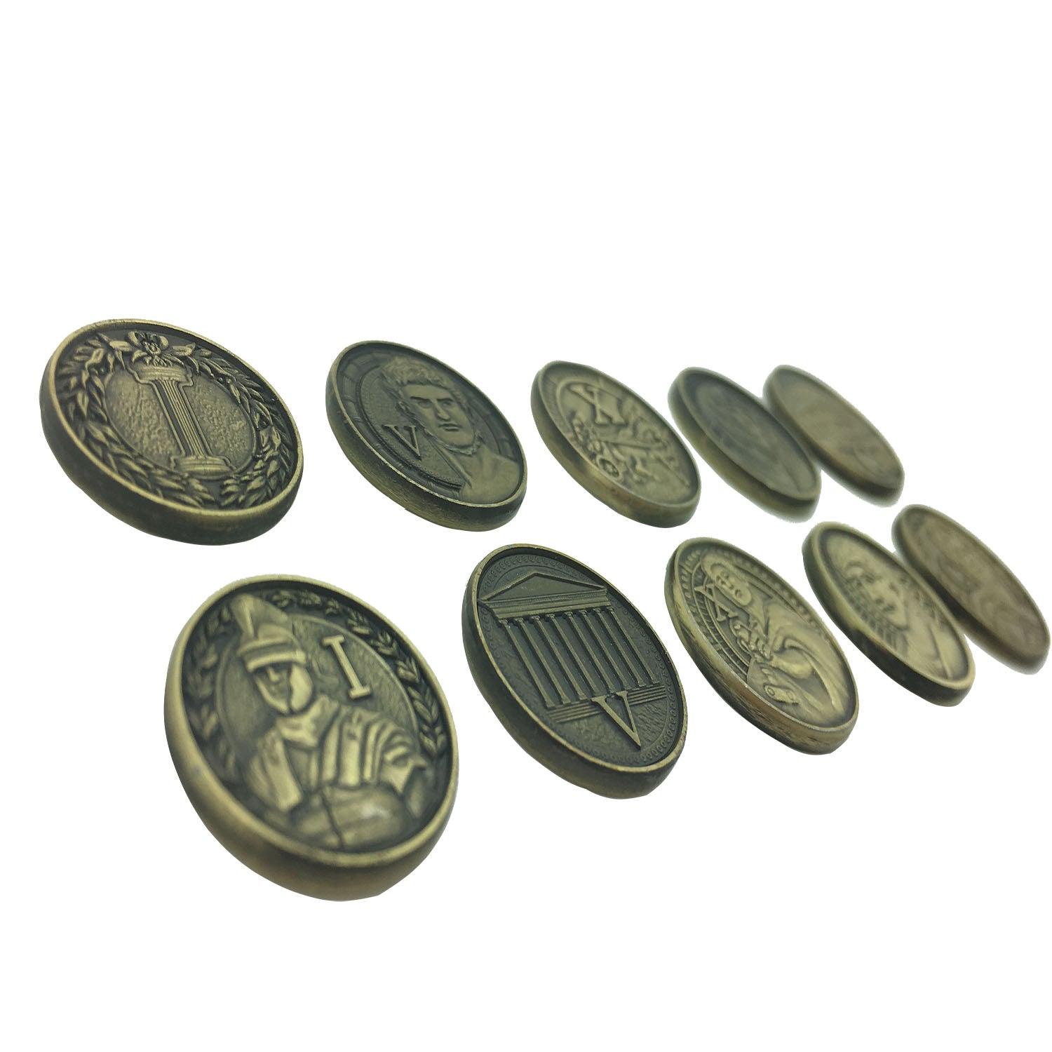Adventure Coins - Romans Metal Coins Variety Pack Set of 10-Norse Foundry-Norse Foundry-RPG Coins-Metal Coins-DND Coins-TTRPG Coins-dnd accessories-d&d coins