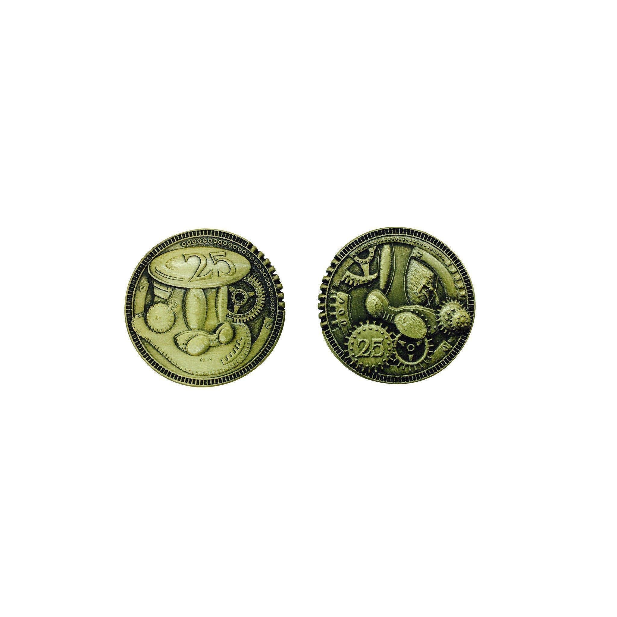 Adventure Coins – Steampunk Metal Coins Set of 10-Norse Foundry-Norse Foundry-RPG Coins-Metal Coins-DND Coins-TTRPG Coins-dnd accessories-d&d coins