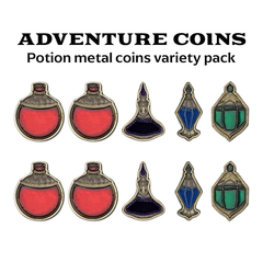 Adventure Coins - Potion Metal Coins Variety Pack
