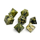 African Jade - 7 Piece RPG Set Gemstone Dice-Gemstone Dice-Norse Foundry-Gemstone Dice-Dungeons & Dragons Dice-Gem Dice-DnD Dice-Gaming Dice-Perfect for Tabletop RPGs-Dice Set