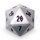 Aged Mithiral Metal Countdown Dice 25mm-Zinc Alloy Dice-Norse Foundry-dice-dungeons and dragons-dnd-dungeons & dragons-metal dice-d20-25mm