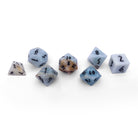 Amazonite - 7 Piece RPG Set Gemstone Dice-Gemstone Dice-Norse Foundry-Gemstone Dice-Dungeons and Dragons Dice-Gem Dice-D&D Dice-Gaming Dice-Perfect for Tabletop RPGs-Dice Set