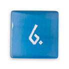 Aquamarine Cat's Eye - Single D6 Glass Dice-Glass Dice-Norse Foundry-DnD Dice-Glass Dice-D6-Glass D6-Collectible D6 Dice