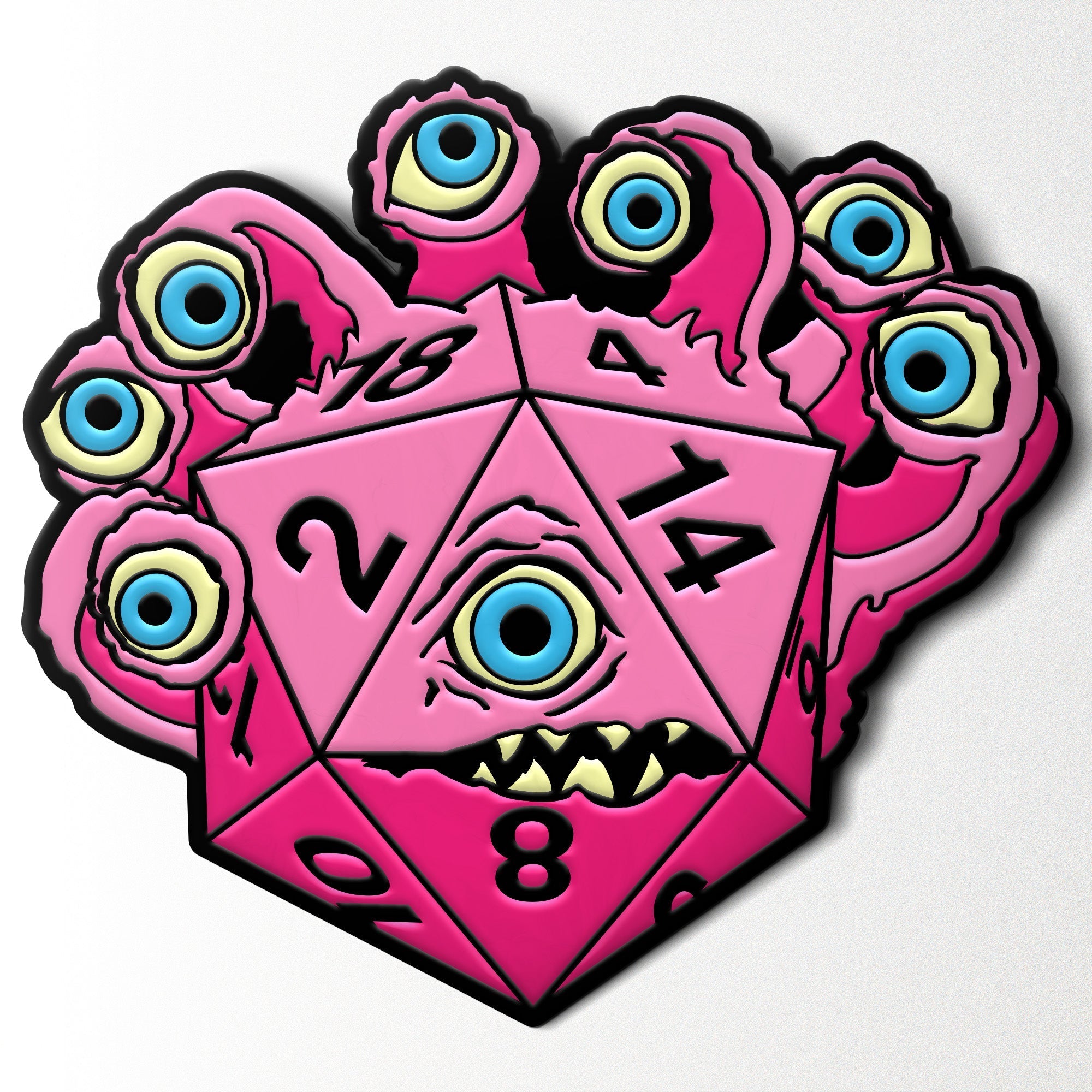 DieHolder / Eye Tyrant - Hard Enamel Adventure Dice Pin Metal by Norse Foundry - NOR 03601_Parent
