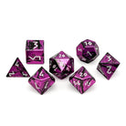 Baby Flamingo - 7 Piece RPG Set 6063 Aluminum Layered Dice-Aluminum Dice-Norse Foundry-Norse Foundry-aluminum dice-dungeons & dragons-d&d dice set-rpg dice set-aluminum d&d dice set-d&d-lightweight-perfect for tabletop rpgs