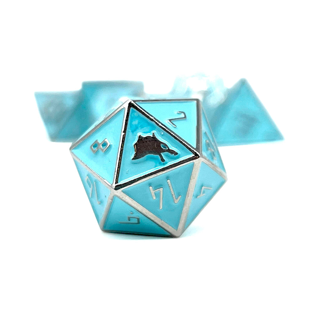 Norse Themed Metal Dice Set