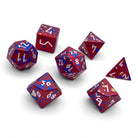 Barbarians Rage - 7 Piece RPG Set 6063 Aluminum Wondrous Dice-Wondrous Dice | Set of 7-Norse Foundry-Norse Foundry-aluminum dice-dungeons & dragons-d&d dice set-rpg dice set-aluminum d&d dice set-d&d-lightweight-perfect for tabletop rpgs