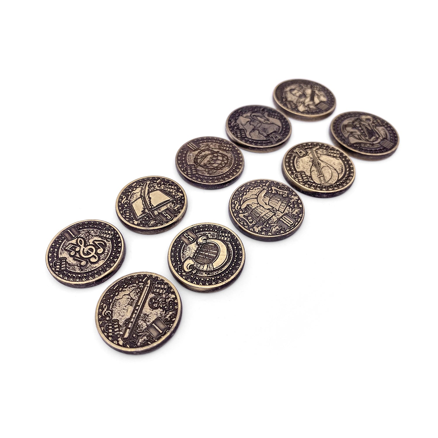 Adventure Coins - Bard Metal Coins Set of 10
