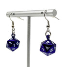 Bardic Purple - Ioun Stone D20 Dice Earrings by Norse Foundry-Earrings-Norse Foundry-dungeons and dragons-d&d-dungeons & dragons-earrings-dnd accessories-dice earrings- d20 earrings