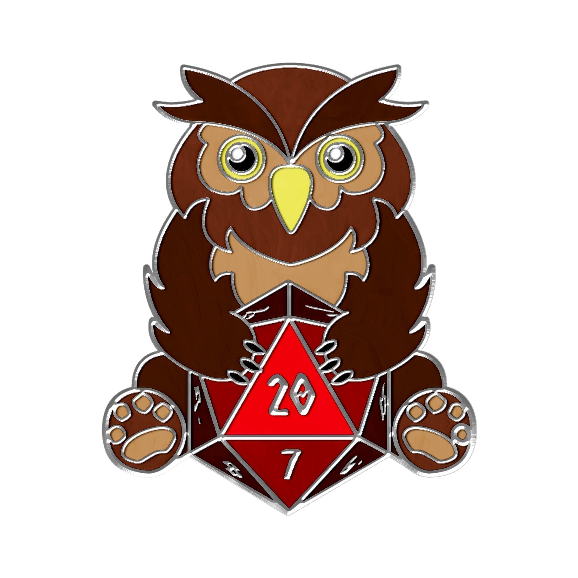 Bear - Hard Enamel Adventure Dice Pin Metal by Norse Foundry-Pins-Norse Foundry-D&D Enamel Pin-D&D Pin-Dungeons and Dragons Enamel Pin-DnD Accessories