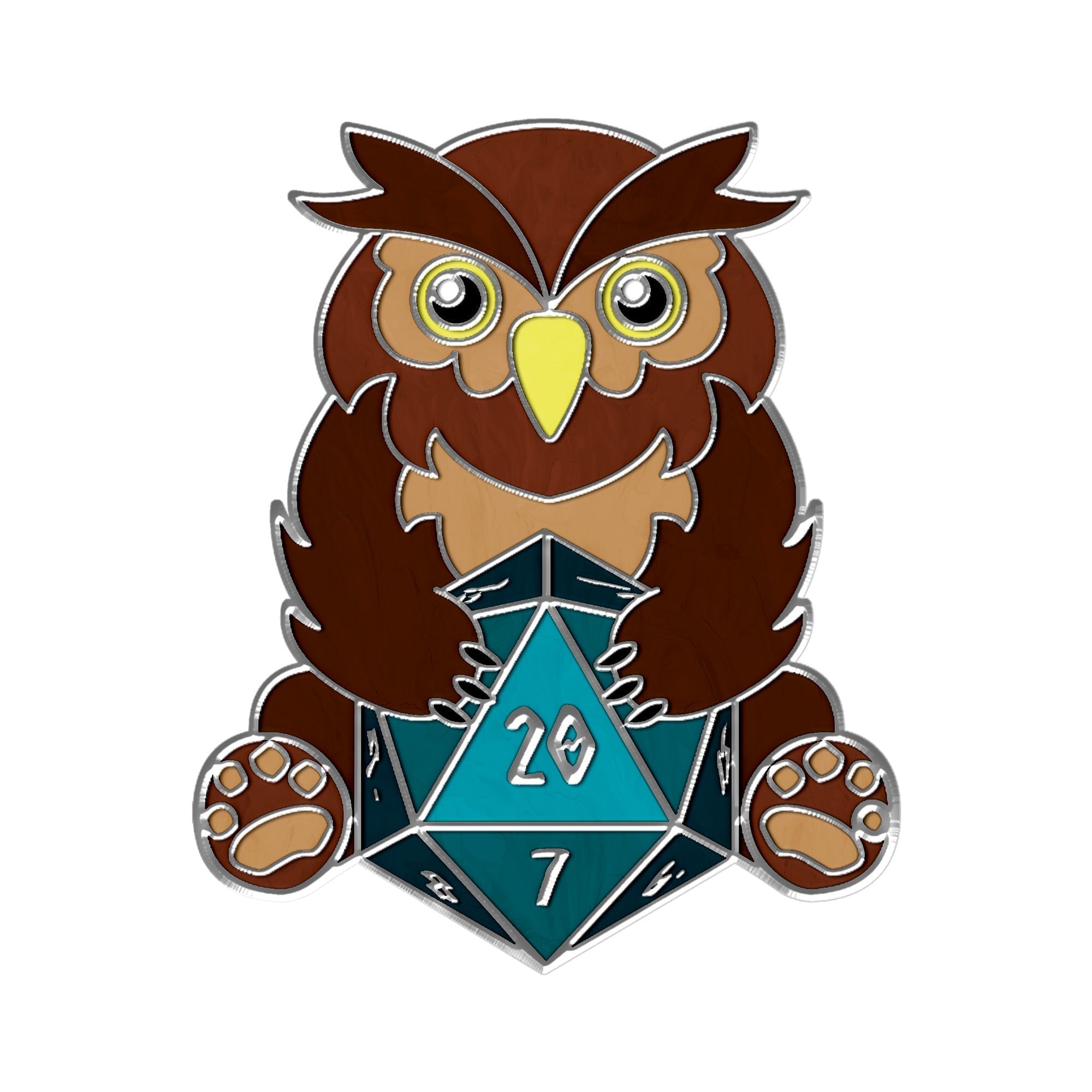 Bear - Hard Enamel Adventure Dice Pin Metal by Norse Foundry-Pins-Norse Foundry-D&D Enamel Pin-D&D Pin-Dungeons and Dragons Enamel Pin-DnD Accessories