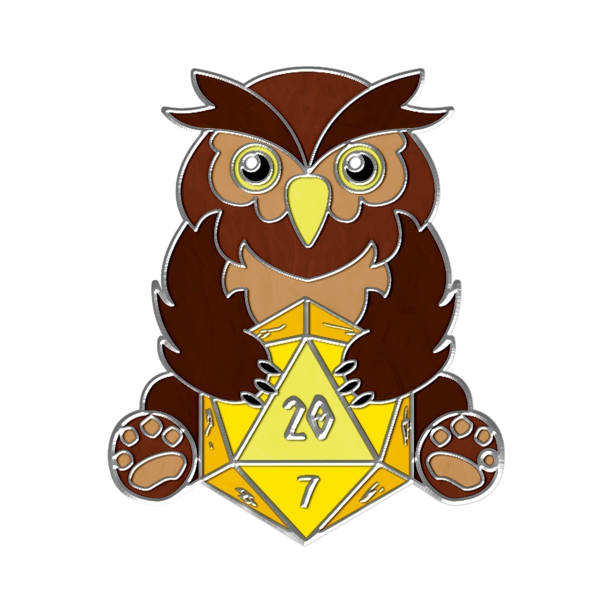 Bear - Hard Enamel Adventure Dice Pin Metal by Norse Foundry-Pins-Norse Foundry-D&D Enamel Pin-D&D Pin-Dungeons and Dragons Enamel Pin-DnD Accessories