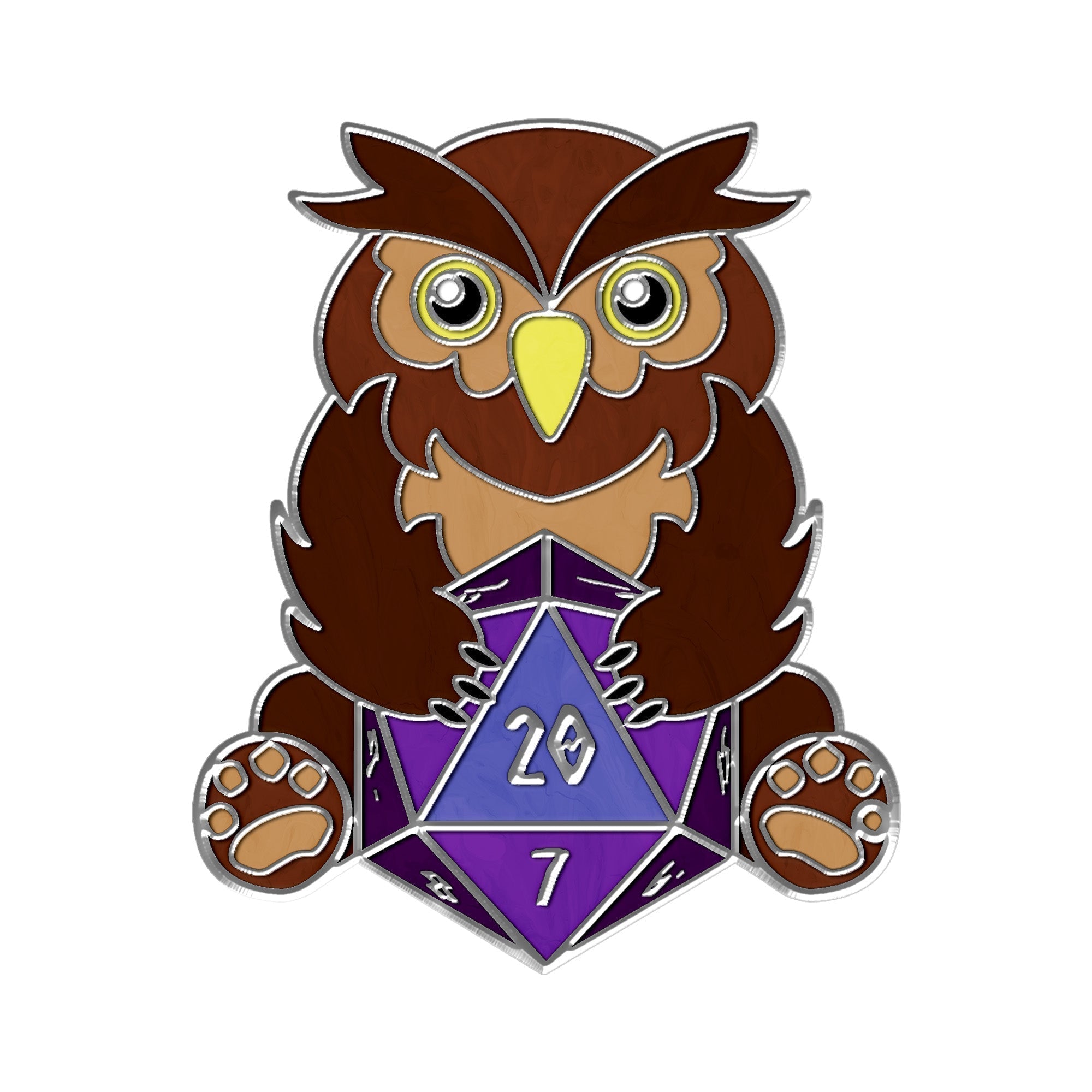 Bear - Hard Enamel Adventure Dice Pin Metal by Norse Foundry-Pins-Norse Foundry-D&D Enamel Pin-D&D Pin-Dungeons and Dragons Enamel Pin-DnD Accessories