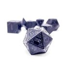 Black Hole - Space Dice 7 Piece RPG Set Alloy Metal Dice | Glows in the Dark-Metal - Zinc Alloy Dice-Norse Foundry-Dungeons and Dragons-DND Dice-D20-Metal Dice Set-DND-D&D Metal Dice Set-Perfect for Tabletop RPGs