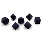 Black Obsidian - Raised 7 Piece RPG Set Gemstone Dice-Gemstone Dice-Norse Foundry-Gemstone Dice-Dungeons and Dragons Dice-Gem Dice-DND Dice-Gaming Dice-Perfect for Tabletop RPGs-Dice Set