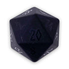 Black Obsidian - Raised Boulder® 30mm Gemstone Dice-Boulder-Norse Foundry-Norse Foundry-dungeons & dragons-d&d dice-rpg dice-d20-gemstone dice-d&d-30mm-boulder-perfect for tabletop rpgs