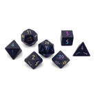 Black Obsidian - Raised Holographic 7 Piece RPG Set Gemstone Dice-Gemstone Dice-Norse Foundry-Gemstone Dice-Dungeons and Dragons Dice-Gem Dice-DND Dice-Gaming Dice-Perfect for Tabletop RPGs-Dice Set
