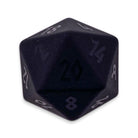 Black Obsidian - Raised Single D20 Gemstone Dice-Gemstone Dice-Norse Foundry-Gemstone Dice-Dungeons and Dragons Dice-Gem Dice-DND Dice-Gaming Dice-Perfect for Tabletop RPGs-D20