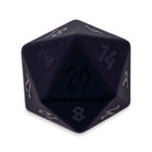 Black Obsidian - Raised Single D20 Gemstone Dice-Gemstone Dice-Norse Foundry-Gemstone Dice-Dungeons and Dragons Dice-Gem Dice-DnD Dice-Gaming Dice-Perfect for Tabletop RPGs-D20