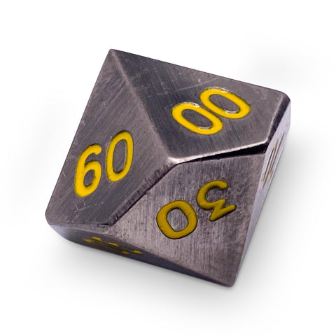Single Alloy Metal Percentile D10 in Blacksmith's Anvil by Norse Foundry