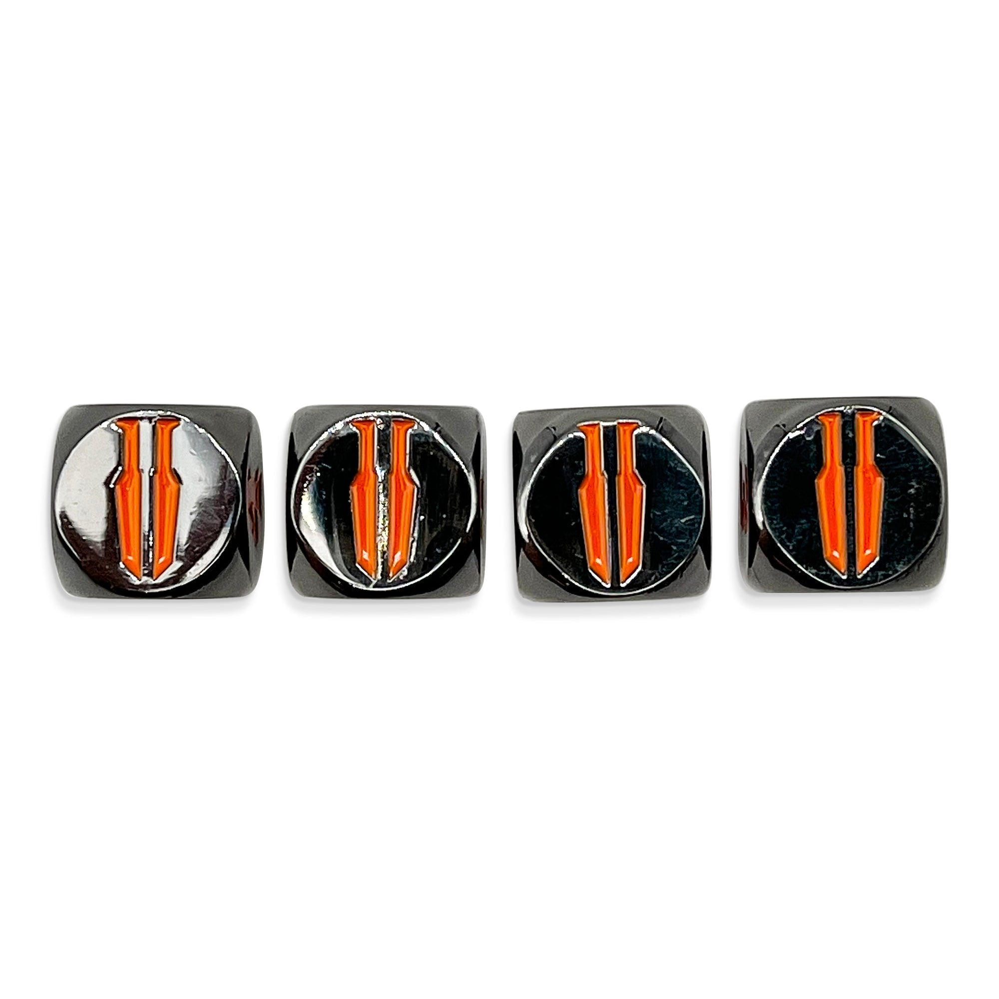 Blades in the Dark - Pack of 4 Metal Dice-Zinc Alloy Dice-Norse Foundry-Norse Foundry-dungeons & dragons-d&d dice set-rpg dice set-d20-metal dice set-d&d-perfect for tabletop rpgs
