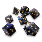 Blue Labradorite - 7 Piece RPG Set Gemstone Dice-Gemstone Dice-Norse Foundry-Gemstone Dice-Dungeons and Dragons Dice-Gem Dice-D&D Dice-Gaming Dice-Perfect for Tabletop RPGs-Dice Set