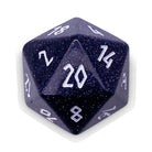 Blue Sandstone - Single D20 Gemstone Dice-Gemstone Dice-Norse Foundry-Gemstone Dice-Dungeons and Dragons Dice-Gem Dice-D&D Dice-Gaming Dice-Perfect for Tabletop RPGs-D20
