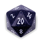 Blue Sandstone - Single D20 Gemstone Dice-Gemstone Dice-Norse Foundry-Norse Foundry-dungeons & dragons-d&d dice-rpg d20-gemstone d20-d&d-d20-perfect for tabletop rpgs