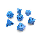 Blue Turquoise - 7 Piece RPG Set Gemstone Dice-Gemstone Dice-Norse Foundry-Gemstone Dice-Dungeons & Dragons Dice-Gem Dice-D&D Dice-Gaming Dice-Perfect for Tabletop RPGs-Dice Set