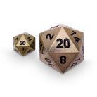 Bronze Dragon Scale - Boulder® 45mm D20 Metal Dice-Zinc Alloy Dice-Norse Foundry-Norse Foundry-dungeons & dragons-d&d dice-rpg dice-d20-metal dice-d&d-45mm-oversize-boulder-perfect for tabletop rpgs